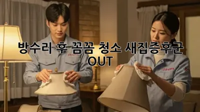 방수리 후 꼼꼼 청소, 새집증후군 OUT!